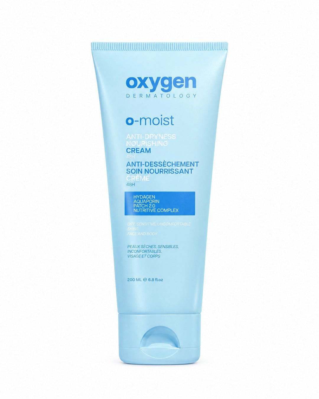 O-MOIST ANTI-DRYNESS NOURISHING CREAM 200 ml - Oxygen Dermatology
