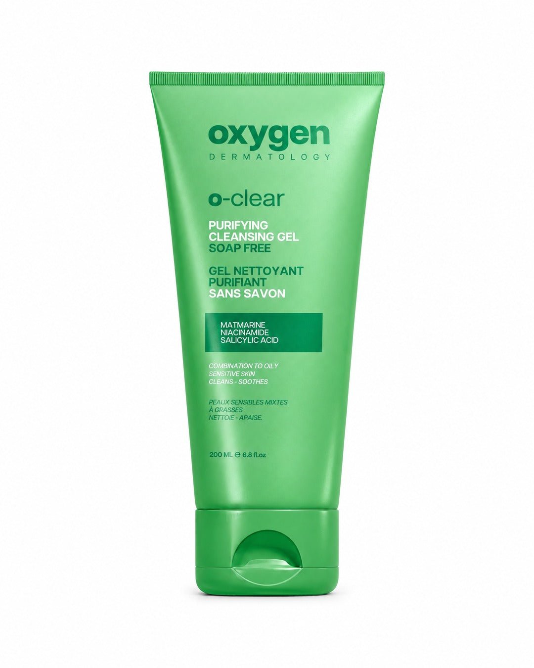 O-CLEAR Purifying Cleansing Gel 200ml - Oxygen Dermatology