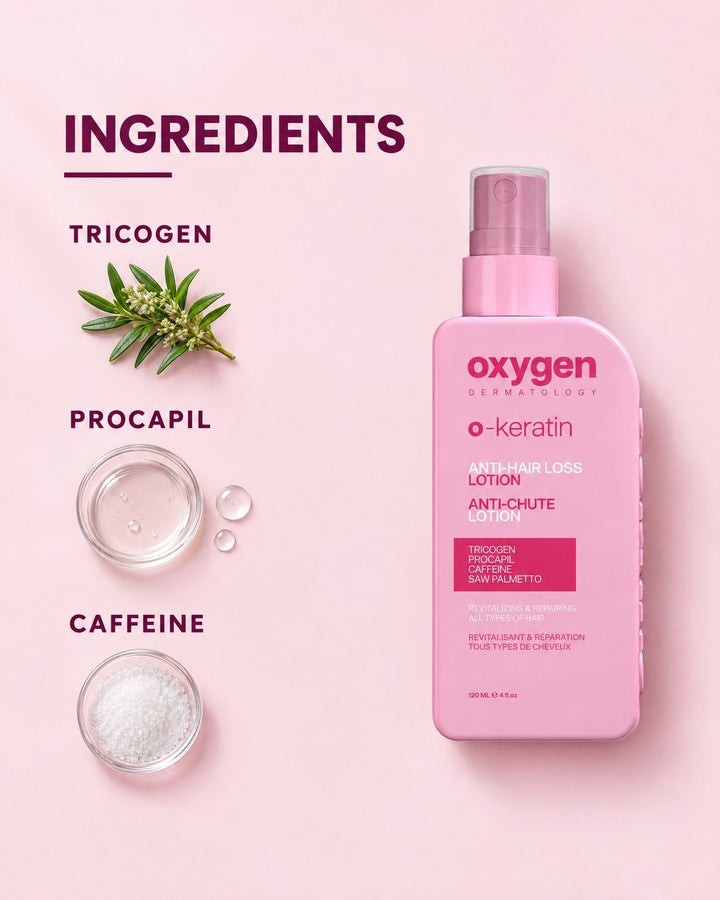 O-KERATIN Anti-Hair Loss Lotion 120ml - Oxygen Dermatology