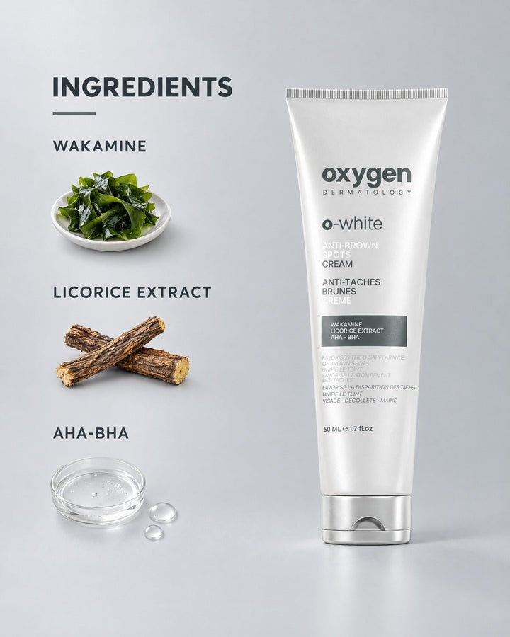 O-WHITE Anti-Brown Spots Cream 50ml - Oxygen Dermatology