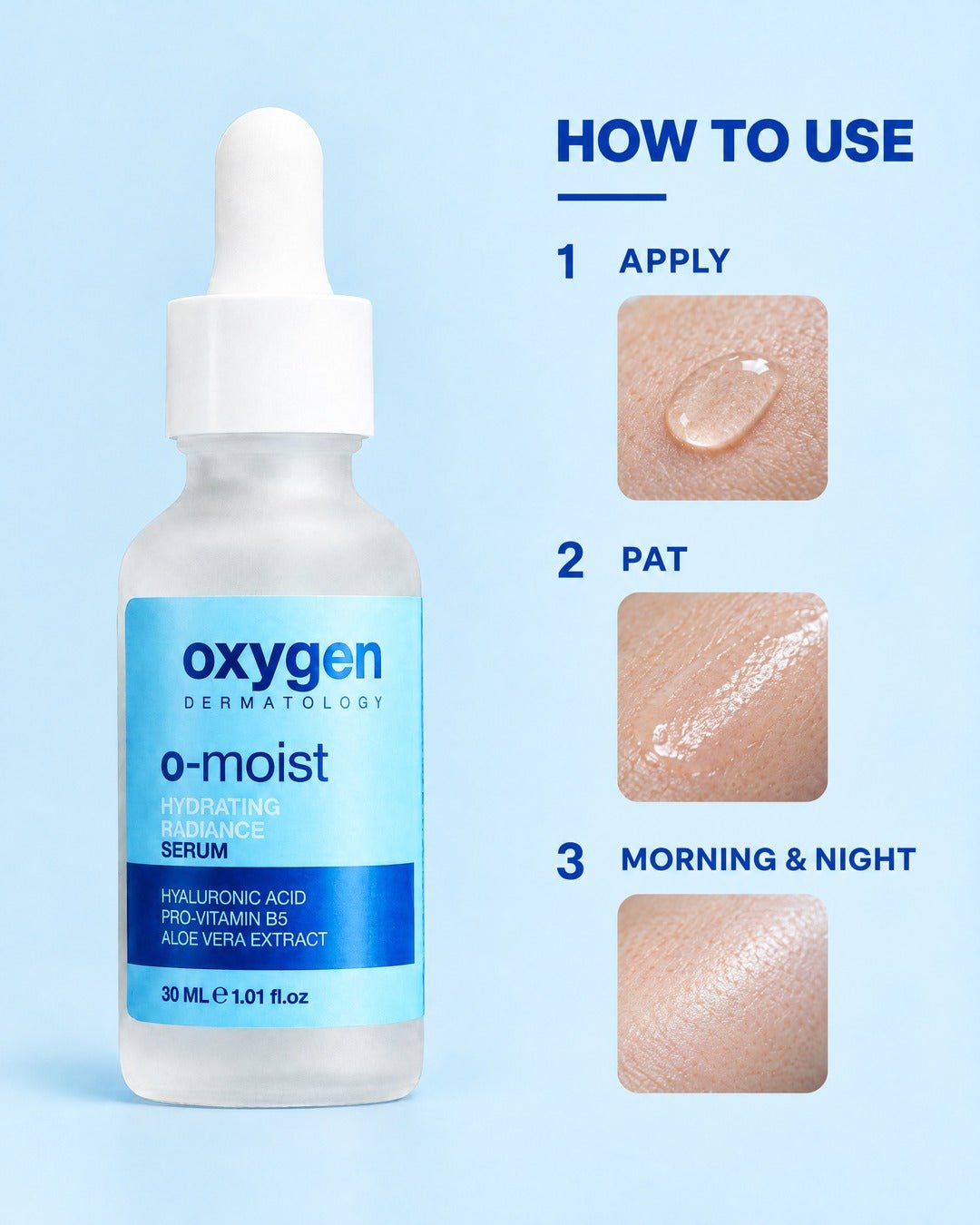 O-moist Hydrating Radiance Serum 30ml - Oxygen Dermatology